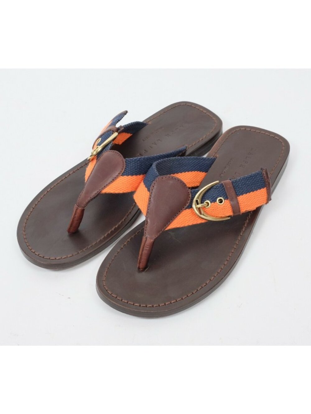 Ralph Lauren Purple Label US 7.5 sandals flip flops leather
